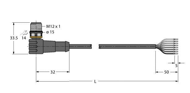 TURCK - Aktuator- und Sensorleitung / PVC, Anschlussleitung