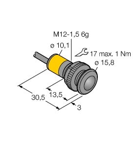 TURCK - Opto-Sensor, Einweglichtschranke (Sender)