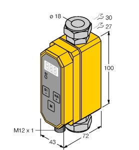 TURCK - Durchflussmessung, Inline-Sensor mit integrierter Auswerteel