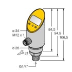TURCK - Drucksensor, mit Analogausgang und einem Transistorschaltaus