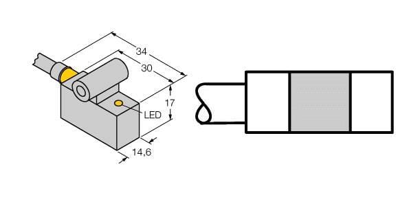 TURCK - Magnetfeldsensor, für Pneumatikzylinder