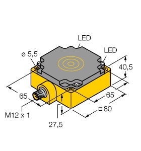 TURCK - Induktiver Sensor, mit erhöhtem Schaltabstand, uprox®