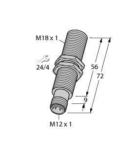 TURCK - Induktiver Sensor, mit Analogausgang, Standard