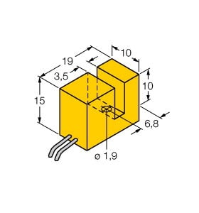 TURCK - Induktiver Sensor, schlitzförmig, Standard, KEMA 02 ATEX 109