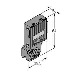 TURCK - I/O System excom®, PROFIBUS-Busanschlussstecker RS485-IS, KE