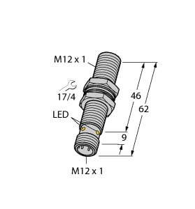 TURCK - Induktiver Sensor, für die Lebensmittelindustrie,