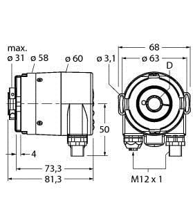 TURCK - Absoluter Drehgeber - Singleturn, Industrial-Line