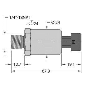 TURCK - Drucktransmitter, mit Stromausgang (2-Leiter)