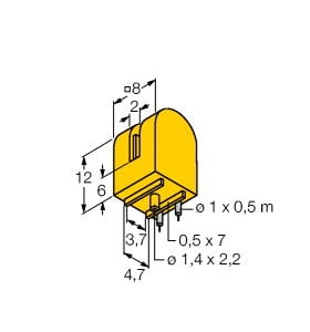 TURCK - Induktiver Sensor, schlitzförmig, Standard, KEMA 02 ATEX 109