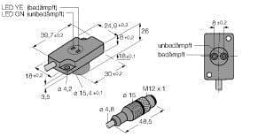 TURCK - Induktiver Sensor (Radial), Abfrageset für die Spanntechnik,