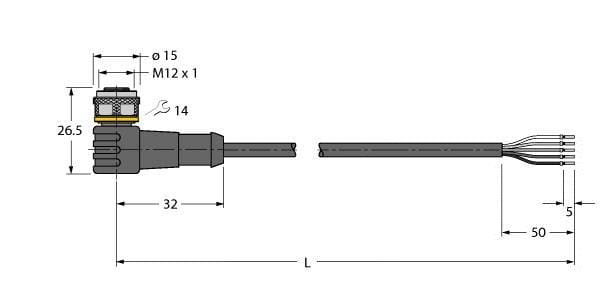 TURCK - Aktuator- und Sensorleitung / PUR, Anschlussleitung