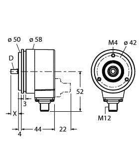 TURCK - Absoluter Drehgeber - Singleturn, Industrial-Line