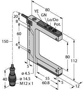 TURCK - Opto-Sensor, Gabellichtschranke