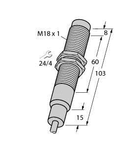 TURCK - Induktiver Sensor, mit erweitertem Temperaturbereich, Standa