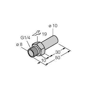 TURCK - Zubehör, Gewindeadapter, für Durchflussmesser