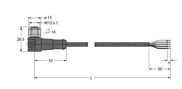 TURCK - Aktuator- und Sensorleitung / PP-EPDM, Anschlussleitung