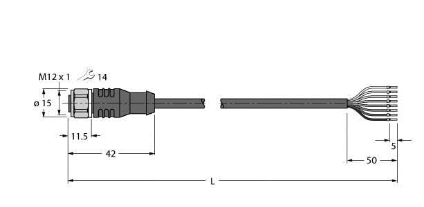 TURCK - Aktuator- und Sensorleitung / PP-EPDM, Anschlussleitung