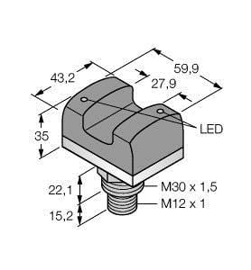 TURCK - Opto-Sensor, Berührungstaster, mit Beleuchtung