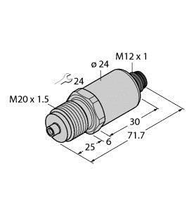 TURCK - Drucktransmitter, mit Stromausgang (2-Leiter)