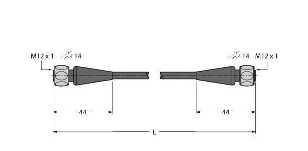 TURCK - Food & Beverage hygienic / PVC, Verbindungsleitung