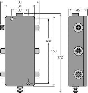 TURCK - FOUNDATION™ fieldbus, IP67-Verteilerbaustein, vierkanalig, P