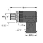 TURCK - M12 x 1 Rundsteckverbinder, Konfektionierbarer Stecker, abge