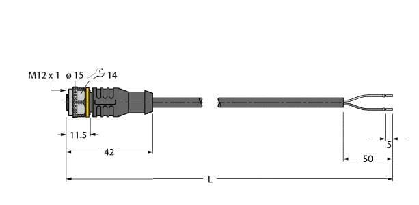 TURCK - Aktuator- und Sensorleitung / PVC, Anschlussleitung