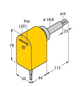 TURCK - Strömungsüberwachung, Eintauchsensor mit integrierter Auswer