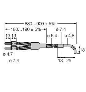 TURCK - Glas-Lichtleiter, Gabelleiter