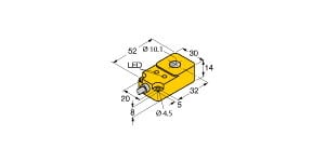 TURCK - Induktiver Sensor, Ringsensor, Standard