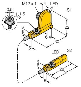 TURCK - Magnetfeldsensor, für Pneumatikzylinder