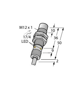 TURCK - Induktiver Sensor, für die Lebensmittelindustrie,