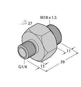 TURCK - Zubehör, Einschraubadapter, für Strömungssensoren F(T)CST