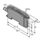 TURCK - Opto-Sensor, Lichtleiter-Sensor für Kunststofflichtleiter