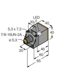 TURCK - Induktiver Sensor, mit erhöhtem Schaltabstand, uprox®
