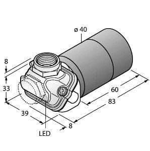 TURCK - Kapazitiver Sensor, für die Lebensmittelindustrie