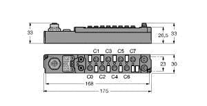 TURCK - piconet® Koppelmodul für PROFIBUS-DP, 4 digitale pnp Eingäng