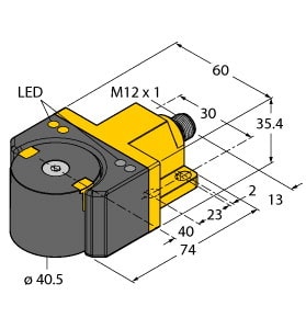 TURCK - Induktiver Winkelsensor, mit zwei programmierbaren Schaltaus