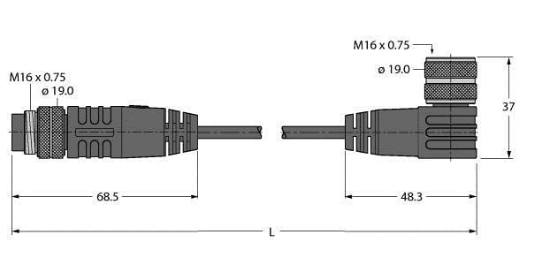TURCK - Aktuator- und Sensorleitung, Verbindungsleitung