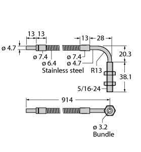 TURCK - Glas-Lichtleiter, Einzelleiter
