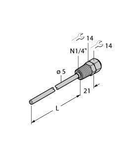 TURCK - Zubehör, Schutzrohr, für Temperatursensoren
