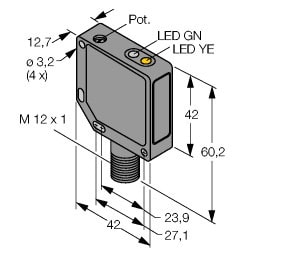 TURCK - Opto-Sensor, Reflexionslichttaster