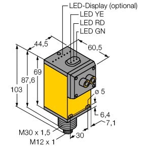 TURCK - Optoelektronischer Sensor, Lichtleiter-Sensor für Glaslichtl