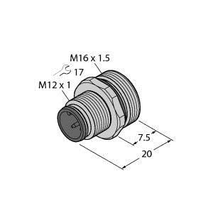 TURCK - Zubehör für Aktuator-/Sensorleitungen, Flanschstecker mit Lö