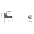 TURCK - Zuleitung für Mehrfach Passivverteiler / PUR, Anschlussleitu