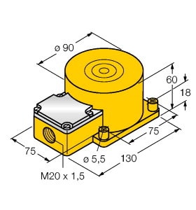 TURCK - Induktiver Sensor, Standard, KEMA 02 ATEX 1090X