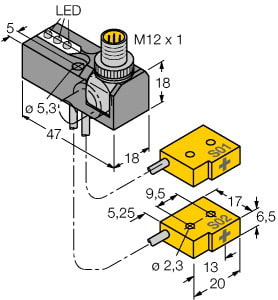 TURCK - Induktiver Sensor, Abfrageset für die Spanntechnik, Standard
