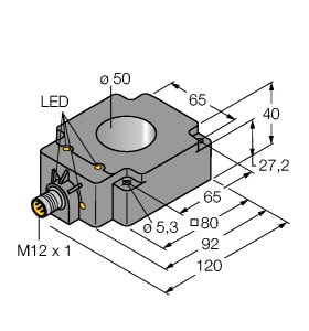 TURCK - Induktiver Sensor, Ringsensor, Standard