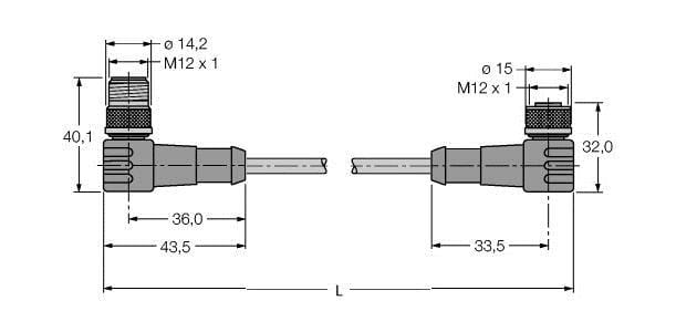 TURCK - Busleitung für CAN (DeviceNet™, CANopen), PVC-Kabelmantel, T