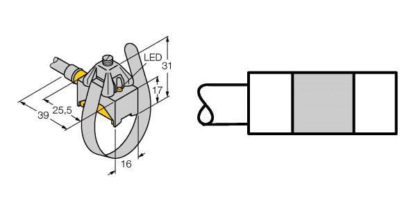 TURCK - Magnetfeldsensor, für Pneumatikzylinder